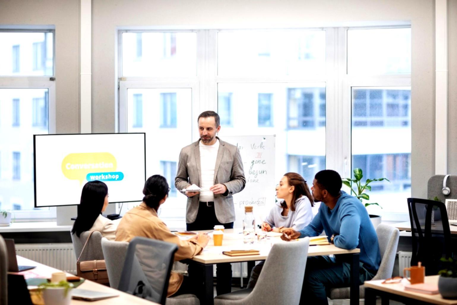 Groupe de formation en session pratique